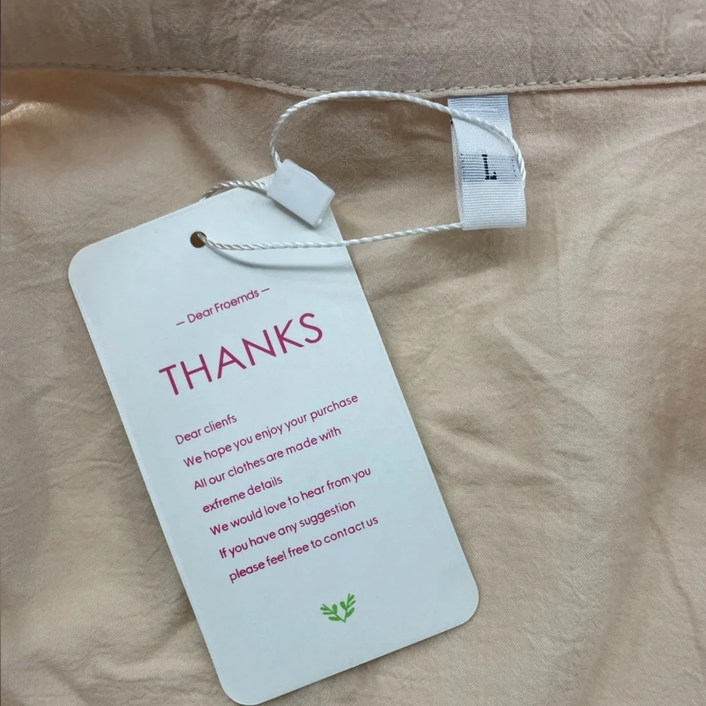 Summer Crop Top Short Sleeve Deep V Neck Sexy Front Tie Blouse,Peach,Large,New - Picture 5 of 6